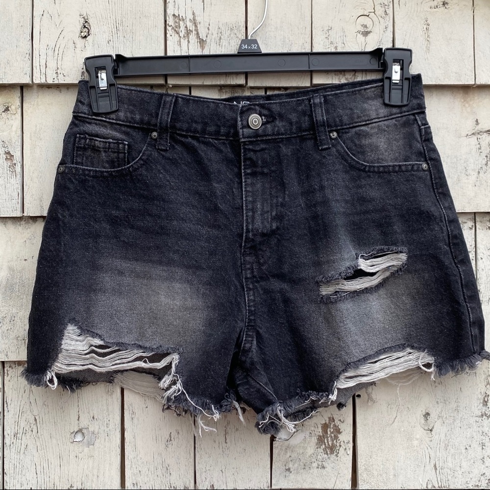 NOBO High Rise  Distressed Shorts